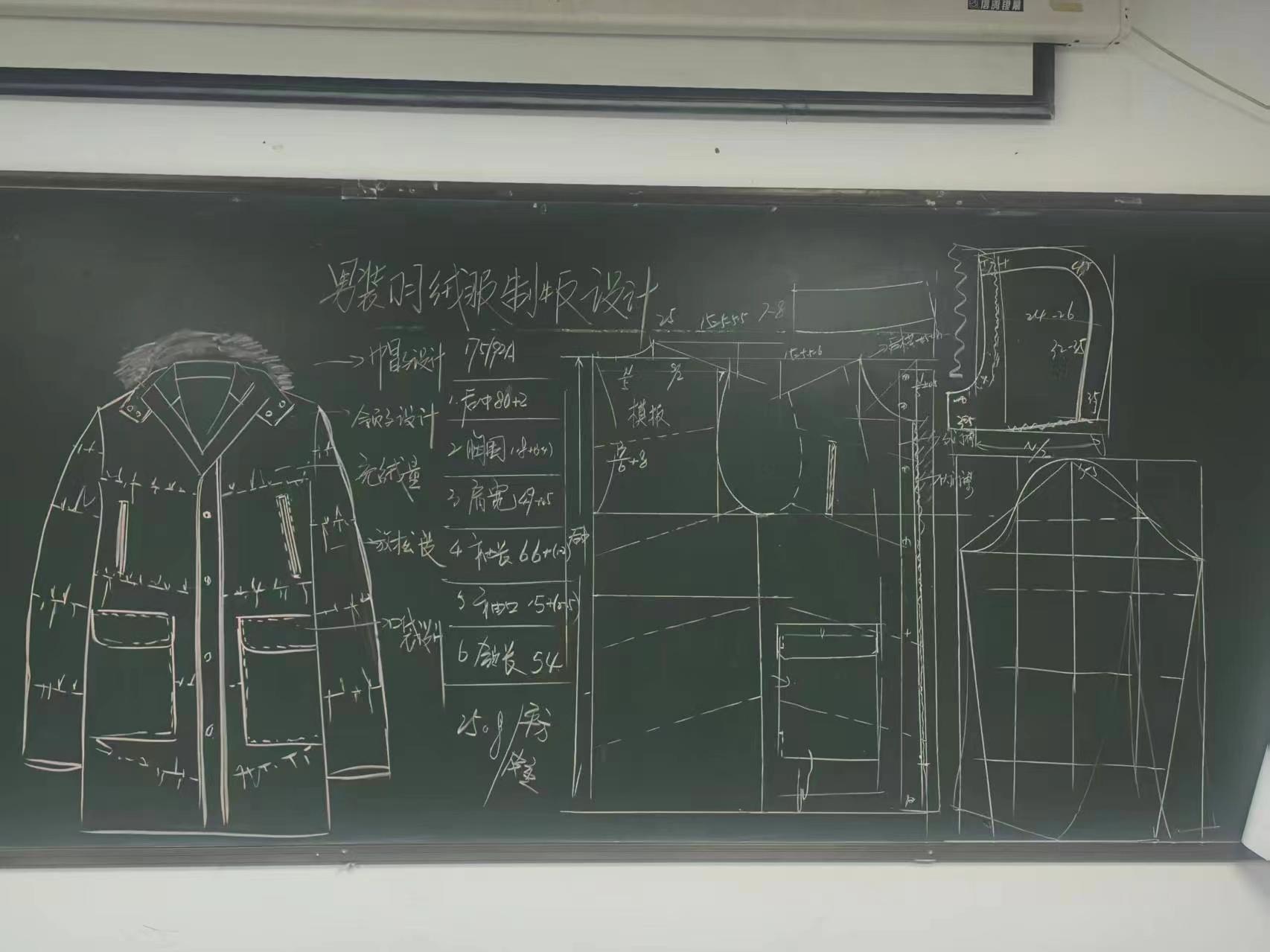男士,羽绒服,制版,设计,裁剪